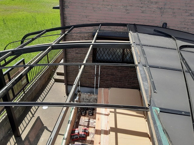 カーポート屋根の張り替え工事